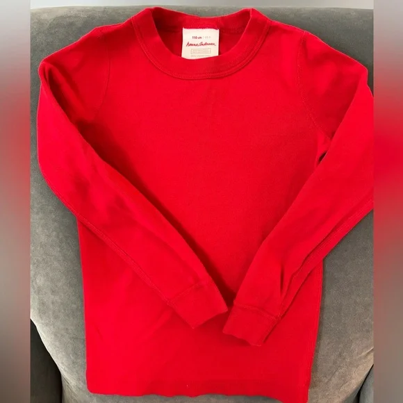 Hanna Andersson Long Sleeve Red PJs (Size 110 /5) - Picture 2 of 4